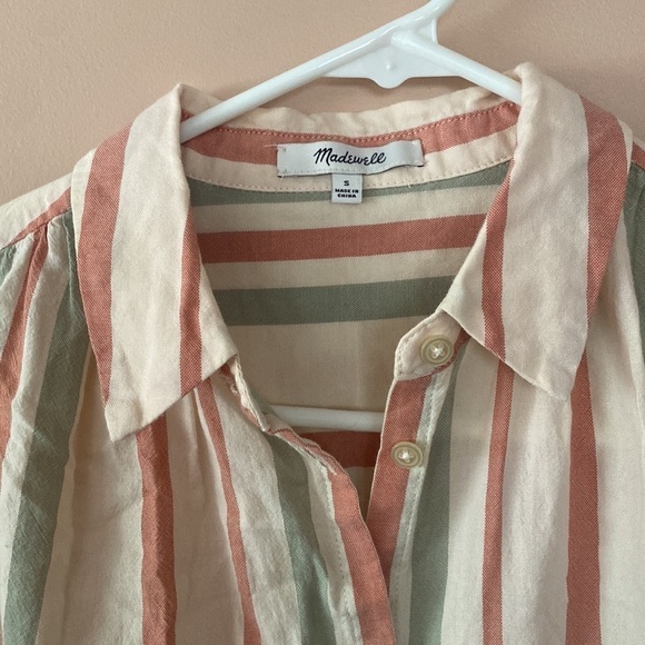Madewell striped button down top - Picture 2 of 6